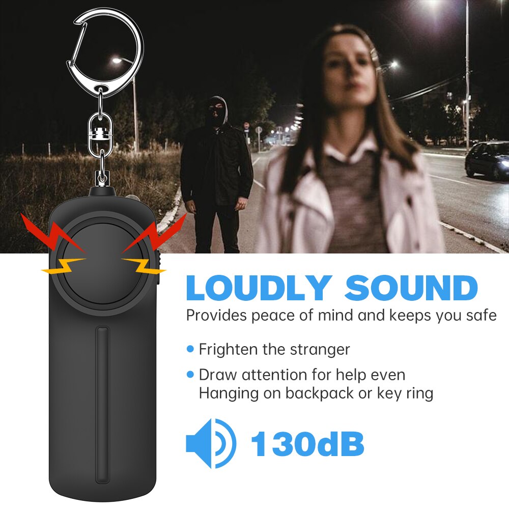 개인 보안 경보 자기 방어 휴대용 키 체인, 130dB - Personal Alarm Keychain 리뷰 및 가격