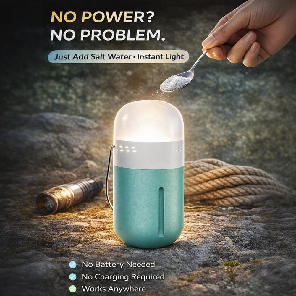 휴대용 식염수 램프, 컴팩트한 65.5 x 65.5 x - Power Outage Light 리뷰 및 가격