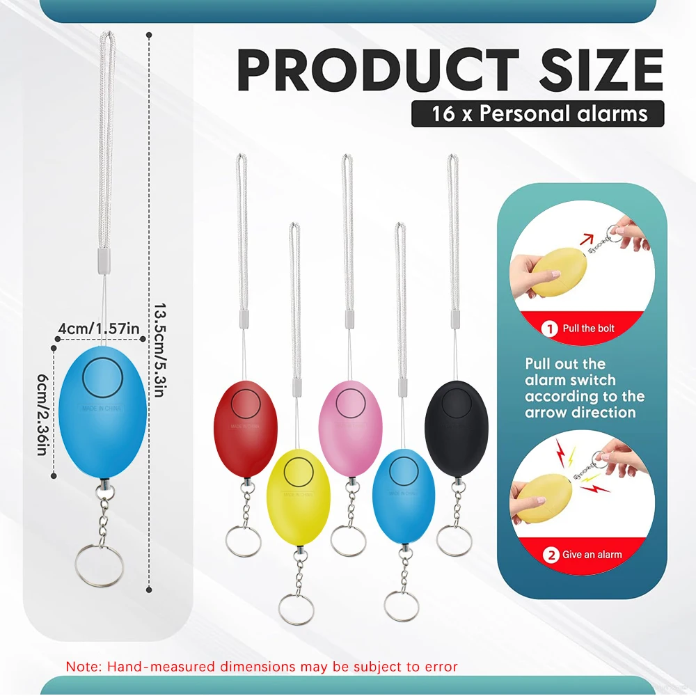 120dB 음량의 자기 방어용 키링, 안전 경보음, 긴 - Personal Alarm Keychain 리뷰 및 가격