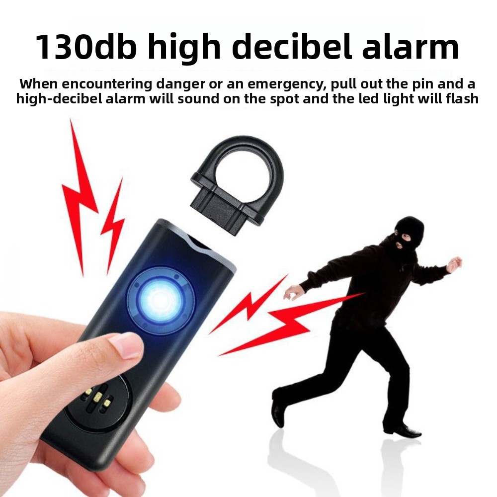 130 데시벨의 강력한 소리를 내는 개인용 경보기, L - Personal Alarm Keychain 리뷰 및 가격