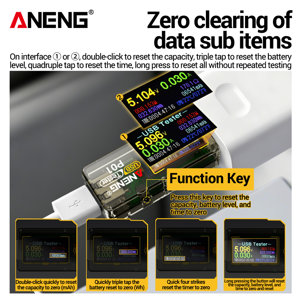 ANENG P01 USB 테스터 전압계 전류계 타입-C - Co Detector Plug 리뷰 및 가격